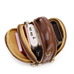 Women Handbag Leather Small Shoulder Bag Zipper Handbag