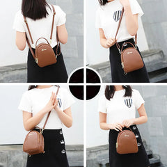 Women Handbag Leather Small Shoulder Bag Zipper Handbag
