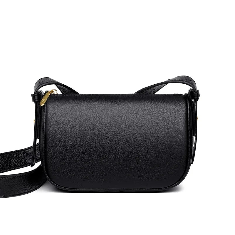 Natural Cowskin Female Shoulder Crossbody Tote Leather Bags for Women