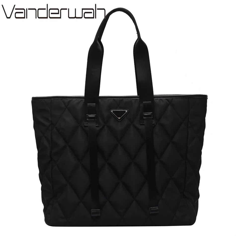 Nylon Tote Bag Large Capacity Shopper Lady Shoulder Commute Bags