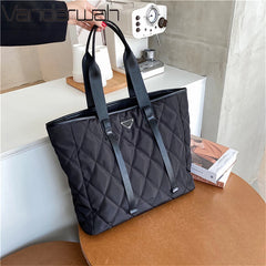Nylon Tote Bag Large Capacity Shopper Lady Shoulder Commute Bags