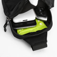 Nylon Mens Shoulder Bag Chest Bag Man Sling Crossbody Bag