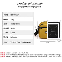 High Nylon Women Shoulder Bags Multifunctional Ladies Messenger Bag