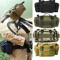 Military Tactical Backpack Waterproof Waist Pack Oxford for Fishing Camping