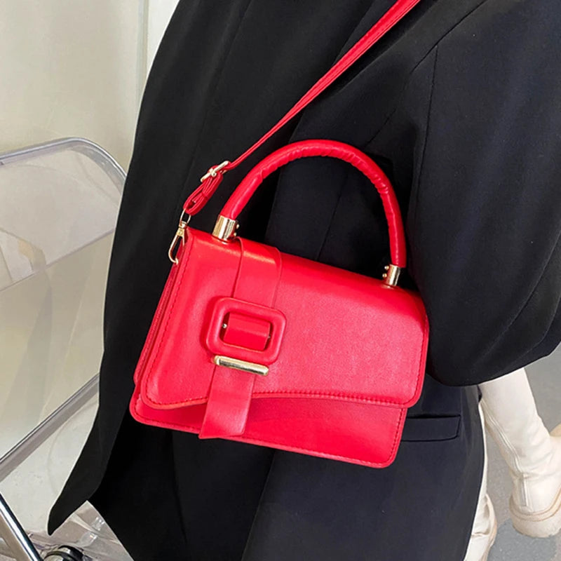 High PU Leather Women Handbags All-match Messenger Small S...