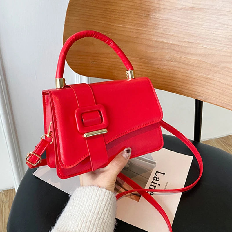 High PU Leather Women Handbags All-match Messenger Small S...