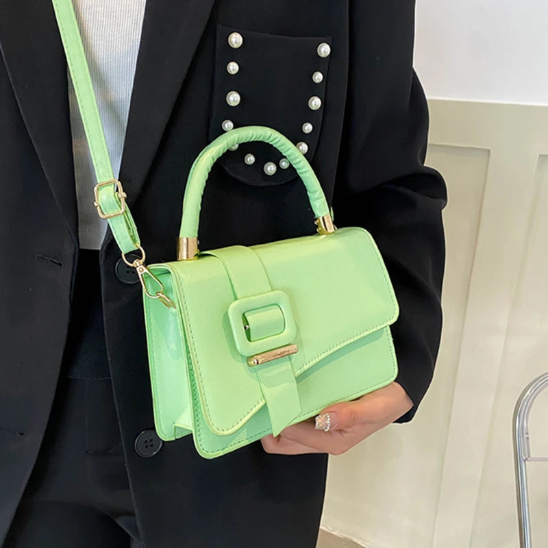 Stylish PU Leather Women Handbag - Shoulder Bag Messenger Square Bag