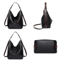 High Rivet Leather Handbags Women Shoulder Bags Crossbody Bag for Women
