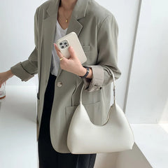 Women's PU Leather Shoulder Bag Travel Tote Hobo