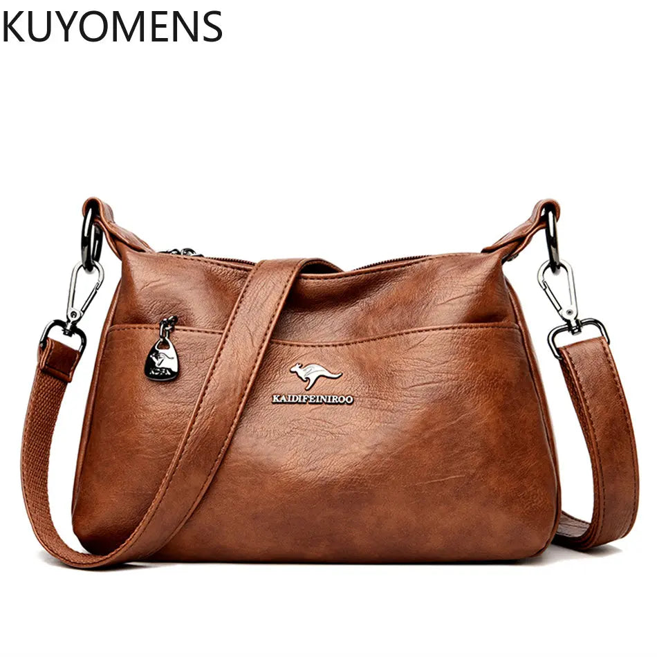 Soft Leather Women Handbags Shoulder Crossbody Bags Casual Tote
