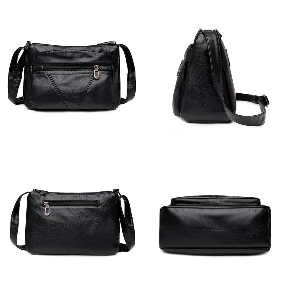 Soft Leather Women Bags Trends Shoulder Bag Handbag Purses Classic Crossbody Sac