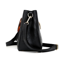 Soft PU Leather Shoulder Bag Crossbody Bag Ladies Saddle Bag
