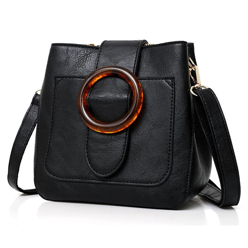 Soft PU Leather Shoulder Bag Crossbody Bag Ladies Saddle Bag