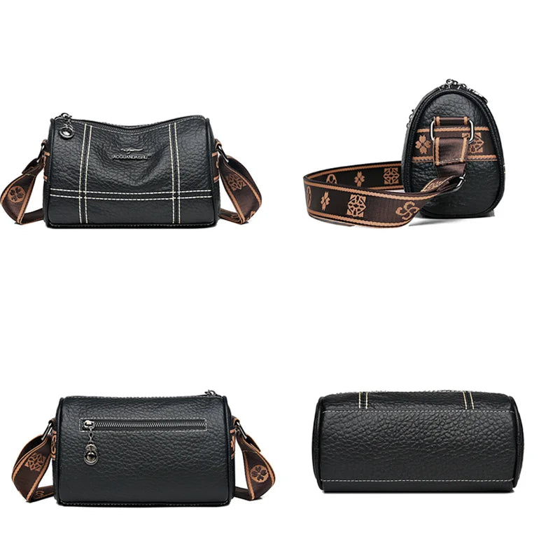 Women's Leather Crossbody Bag - Stylish and Functional