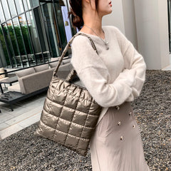 High Space Cotton Ladies Handbags Winter Shoulder Crossbody Bags