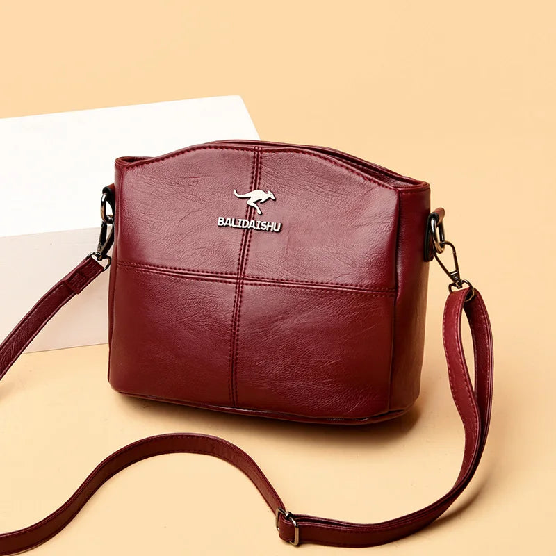 High Square Women Shoulder Bags Small Crossbody Handbag Travel Tote Bag