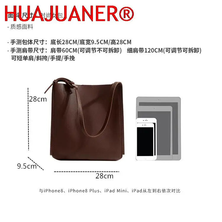 Large Capacity Women's Bucket Bag - Spring Shoulder Bag