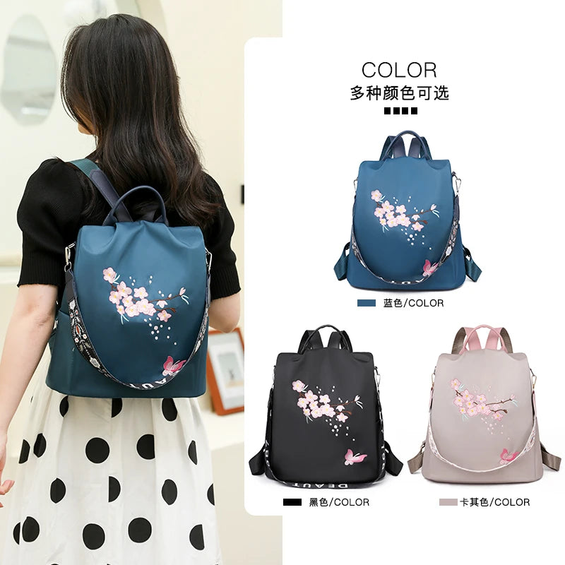 Print Girls School Bag Large Capacity Backpack