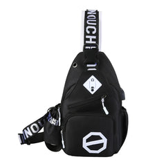 Waterproof Oxford Sling Rucksack Backpack Knapsack School Travel Men Shoulder Cr