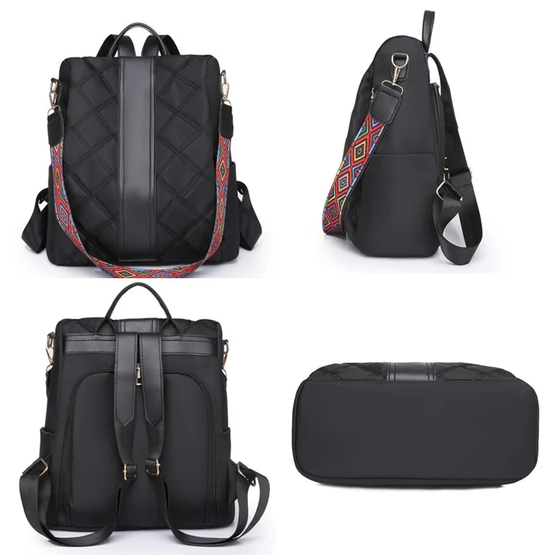 Waterproof Women Backpack Oxford Cloth Shoulder Bags Large School Bags for Girls