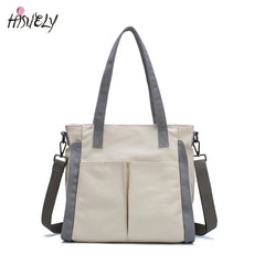 Women Canvas Shoulder Bag Large Capacity Crossbody Handbag