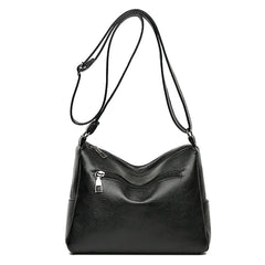 Women Soft Leather Shoulder Bag Large Capacity Crossbody Handbag