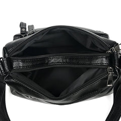 Women Soft Leather Shoulder Bag Large Capacity Crossbody Handbag