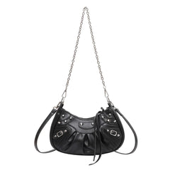 Women Leather Chain Shoulder Bag Small Crossbody Bags