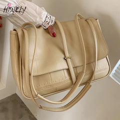 Women Leather Shoulder Bag Large Capacity Crossbody