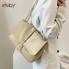 Women Leather Shoulder Bag Large Capacity Crossbody