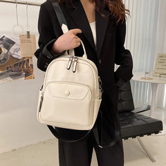 Women Small PU Leather Backpacks Ladies Shoulder Travel Bag Casual School Bags
