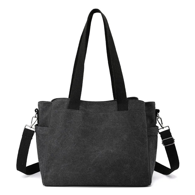 Women's Shoulder Bag Crossbody Top-Handle Leisure Handbag Canvas Tote