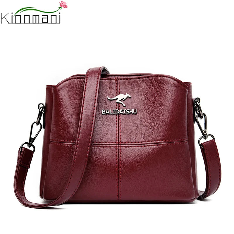Women's Soft Leather Shoulder Bag Messenger Bag