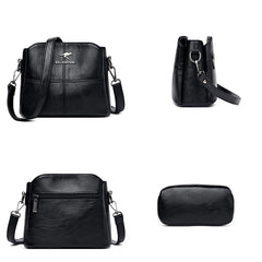 Women's Soft Leather Shoulder Bag Messenger Bag