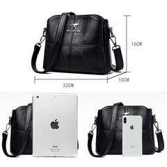 Women's Soft Leather Shoulder Bag Messenger Bag