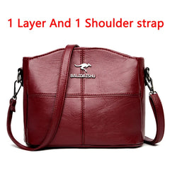 Women's Soft Leather Shoulder Bag Messenger Bag