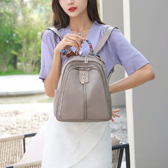 Women Ribbon Backpack Waterproof Large Capacity Shoulder Bag