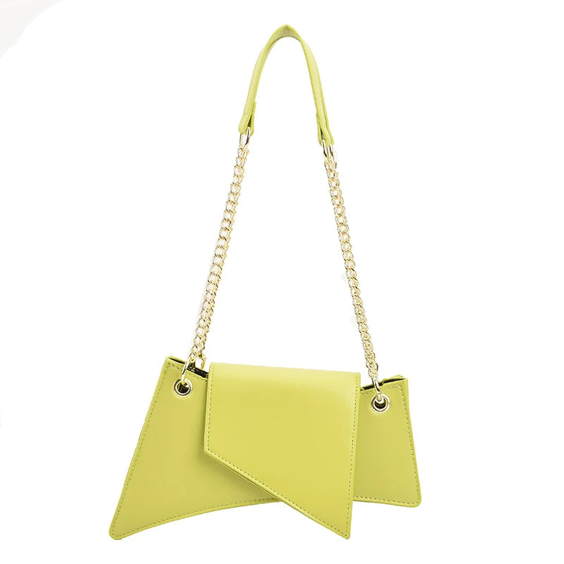 Retro Leather Shoulder Bag Chain Handbag Women Lady Clutch