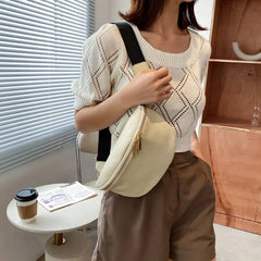 High Waist Bag Women Fanny pack And Phone Pack Soft skin Shoulder