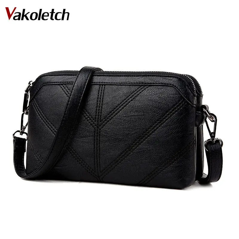 Soft PU Women's Shoulder Bag Crossbody Clutches Handbags Messenger Bag
