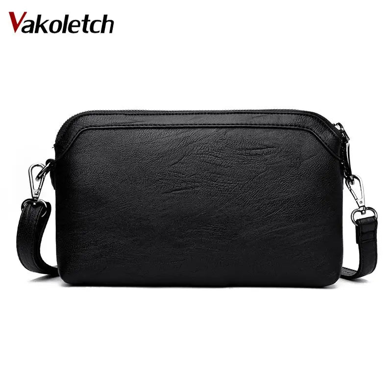 Soft PU Women's Shoulder Bag Crossbody Clutches Handbags Messenger Bag