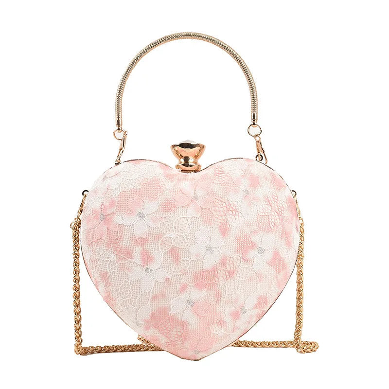 Lace Handbag Chain Wild Flowers Love Messenger Bag