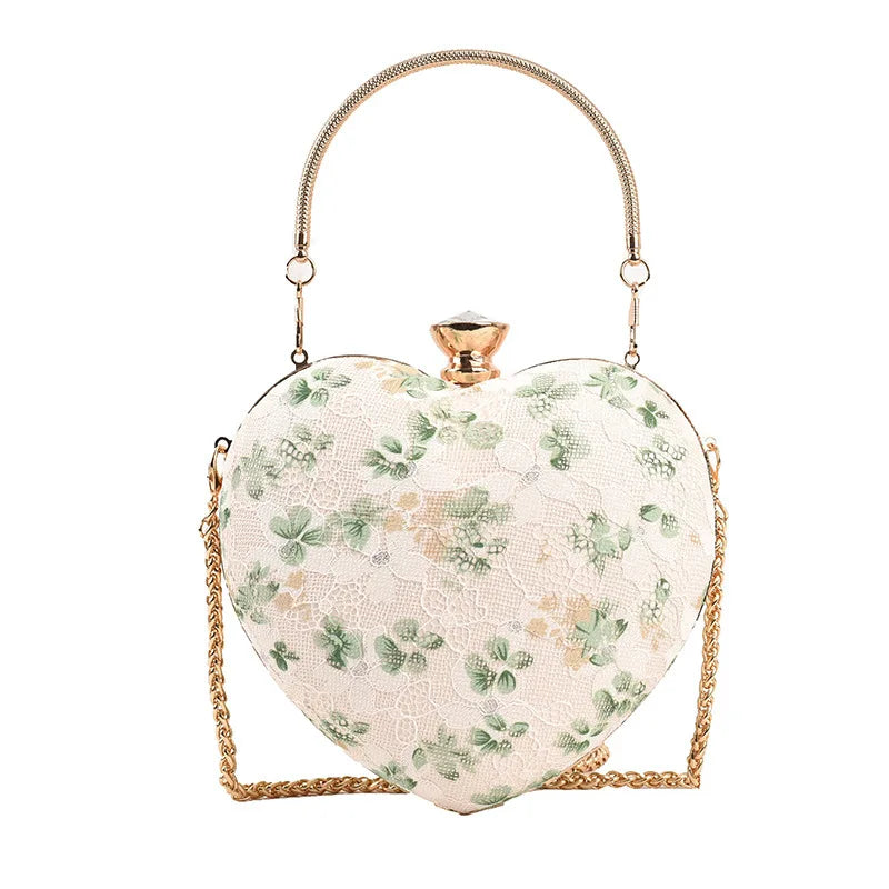Lace Handbag Chain Wild Flowers Love Messenger Bag