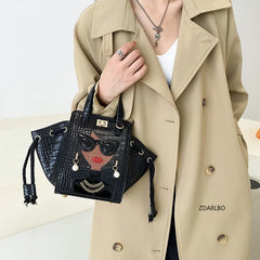 High Women's Leather Handbag Bonded Bag 2021