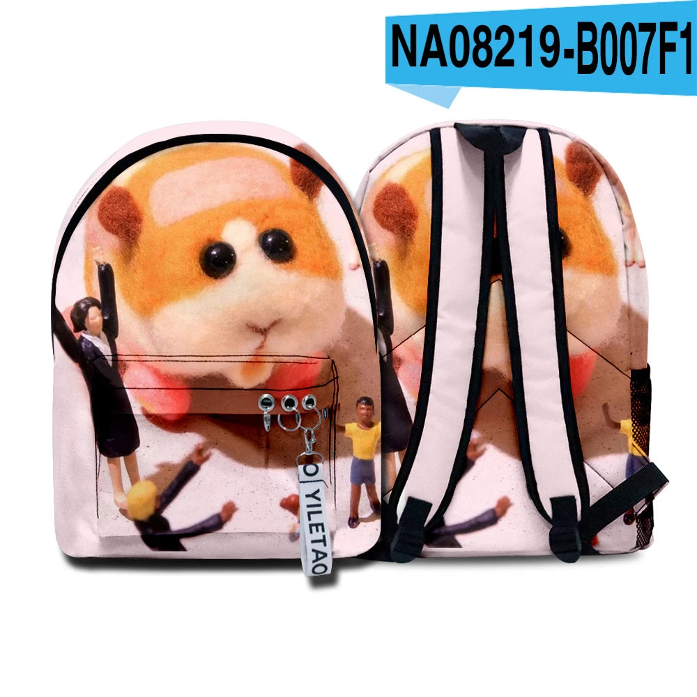 Hip Hop Pui Pui Molcar School Bags Boys Girls Travel Bags 3D Print Backpacks