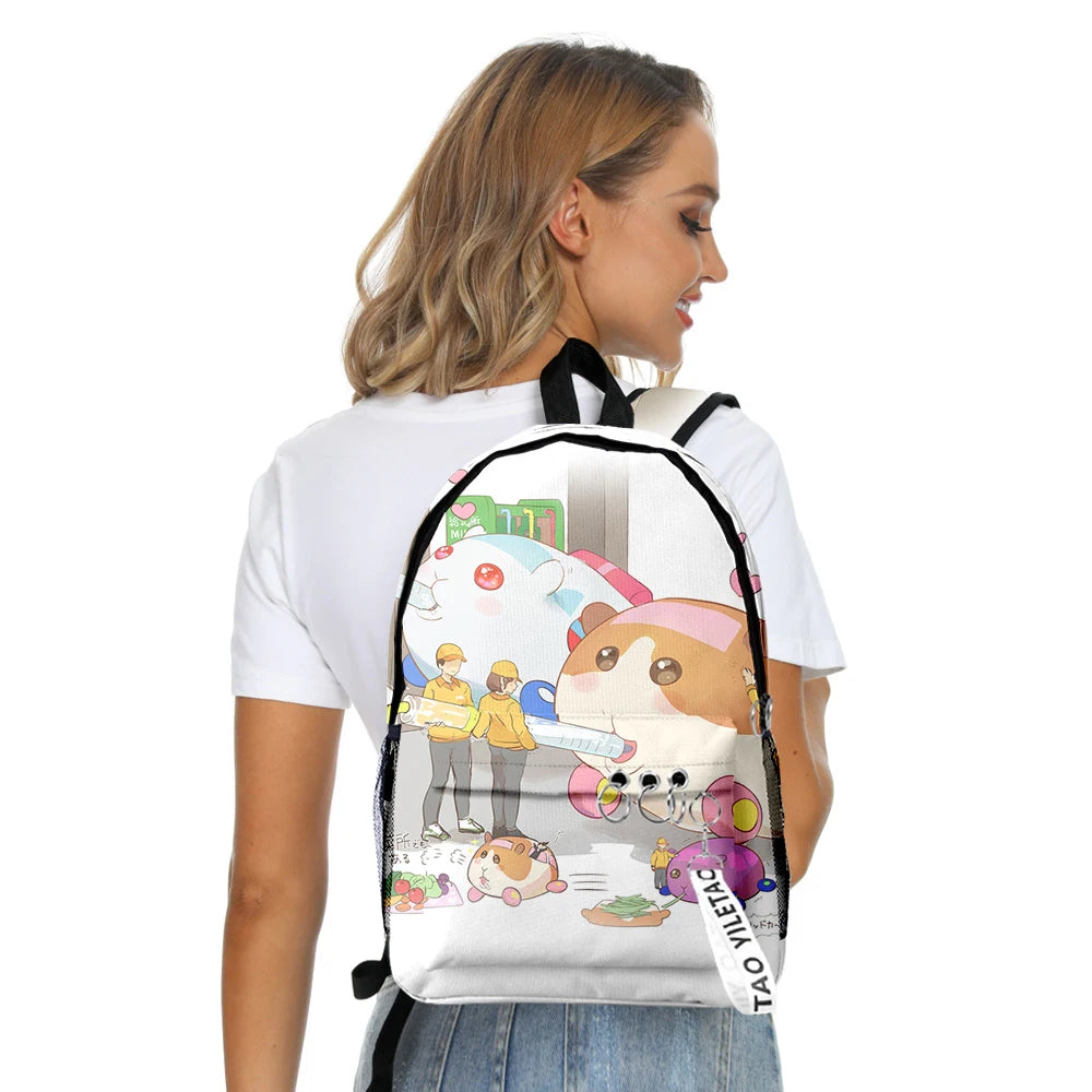 Hip Hop Pui Pui Molcar School Bags Boys Girls Travel Bags 3D Print Backpacks