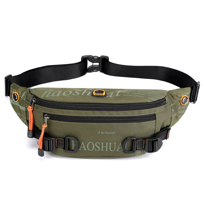 Hip Hop Bum Bags Men Fanny Pack Street Casual Chest Crossbody Bag