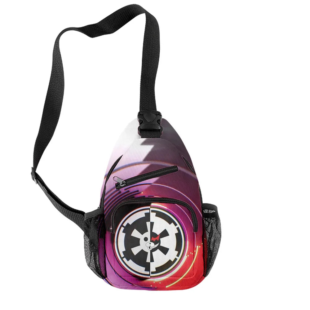 Hip Hop Danganronpa Monokuma Chest Bag Waterproof Outdoor Crossbody Bag