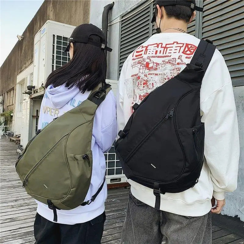 Hip-Hop Tooling Messenger Bag Large-Capacity Street Sports Chest Bag
