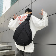 Hip-Hop Tooling Messenger Bag Large-Capacity Chest Bag